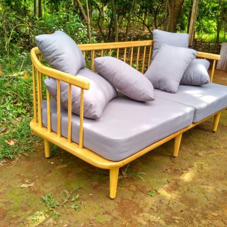 Custom Made Modern Sofa of Wooden Works Jepara