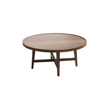 Modern Teak Round Coffee Table - Wooden Works Jepara